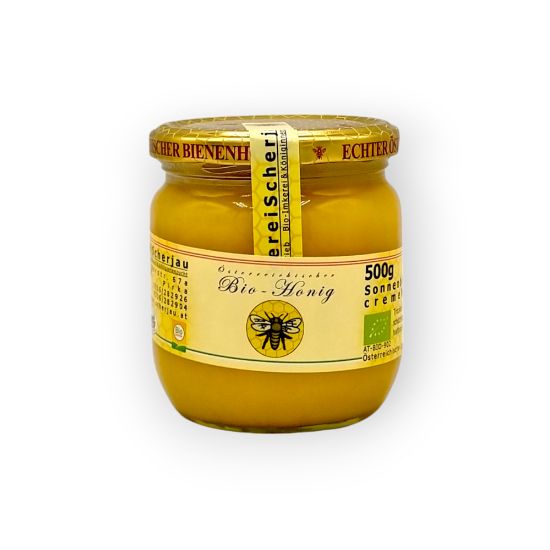 Bild von BIO -  Sonnenblumencreme Honig 500g Scherjau