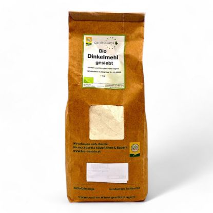 Show details for Dinkelmehl gesiebt 1kg Picture of Dinkelmehl gesiebt 1kg