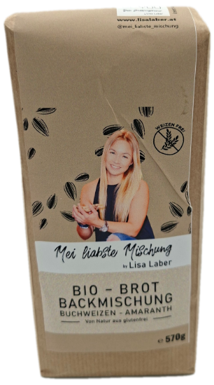 Bild von  Brotbackmischung Buchweizen - Amaranth glutenfrei 570g 