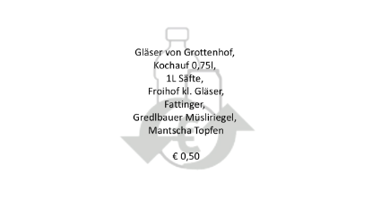 Bild von PFAND - € 0,5 - Gläser Grottenhof, Kochauf 0,75... etc.
