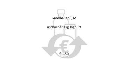Picture of PFAND - € 1,5 - Gredlbauer S, Gredlbauer M, Aschacher 1kg Gläser