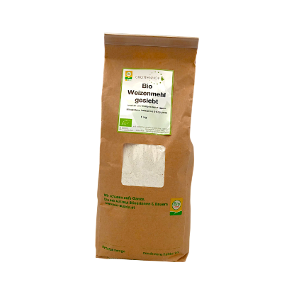 Show details for Weizenmehl gesiebt 1kg Picture of Weizenmehl gesiebt 1kg