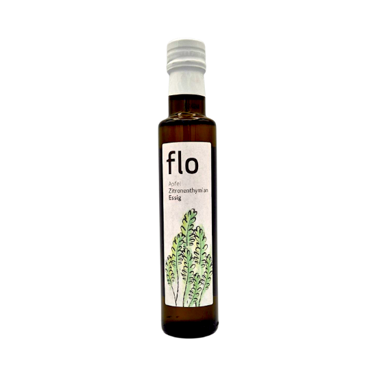 Bild von BIO - flo  Apfel Zitronen thymian Essig 250 ml 