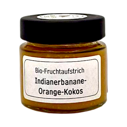 Show details for Fruchtaufstrich 130g Indianerbanana Orange Ko Picture of Fruchtaufstrich 130g Indianerbanana Orange Ko