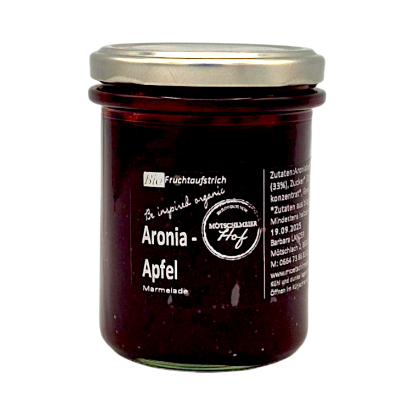 Show details for Fruchtaufstrich Aronia - Apfel Picture of Fruchtaufstrich Aronia - Apfel