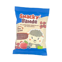 Bild von BIO - Snackybande Apfelwürfel mit Heidelbeere