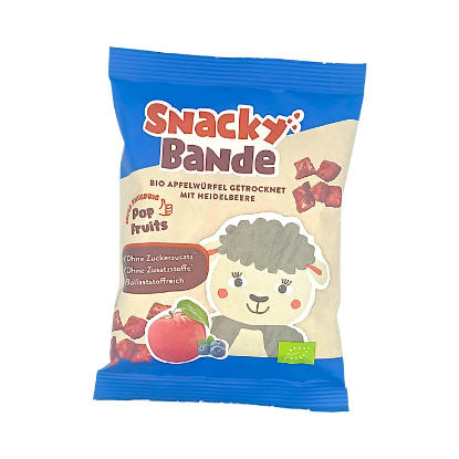 Bild von BIO - Snackybande Apfelwürfel mit Heidelbeere