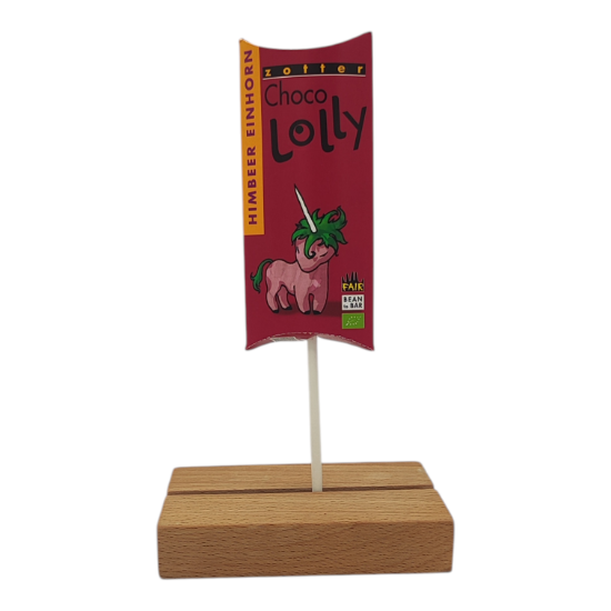 Picture of BIO - Choco Lolly Himbeer Einhorn 20g